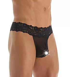 Scandal Lace Micro Thong BLK S/M