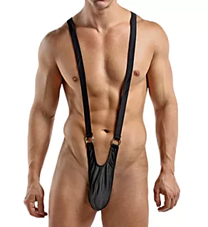Euro Male Spandex Sling Ring Black S/M