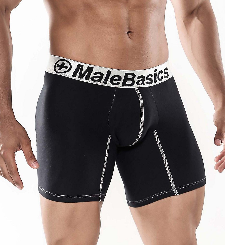 Malebasics MB002 Classic Signature Fitted Boxer Briefs (Black)