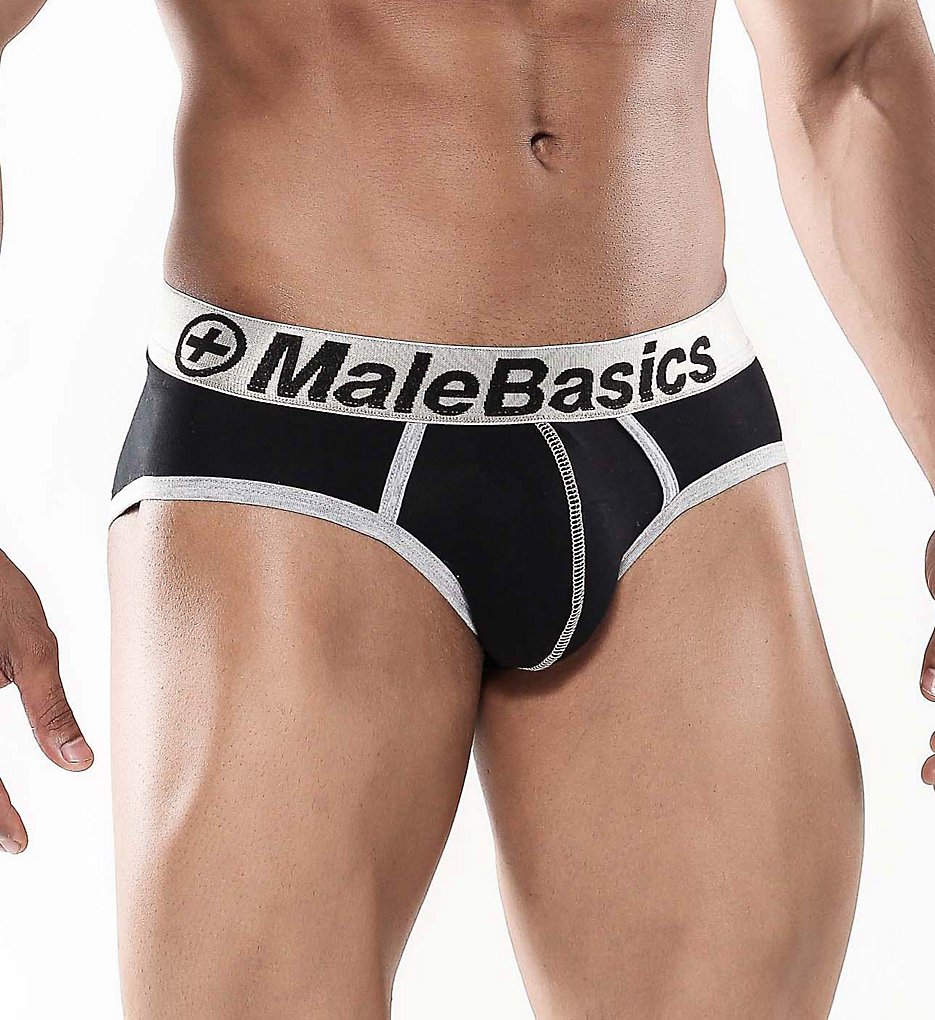 Malebasics MB003 Classic Signature Hip Briefs (Black)