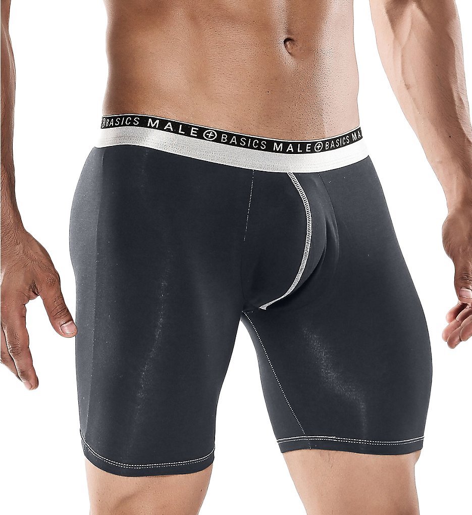 Malebasics MB102 Everyday Boxer Briefs (Dark Gray)