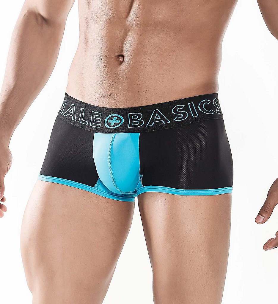 Malebasics MBN01 Neon Pouch Color Block Short Trunk (Blue)