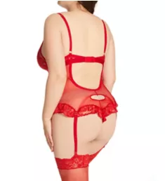 Plus Adjustable Strap Teddy Red 1/2X