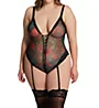 Mapale Plus Size Teddy with Detachable Garter Straps 8699X - Image 1