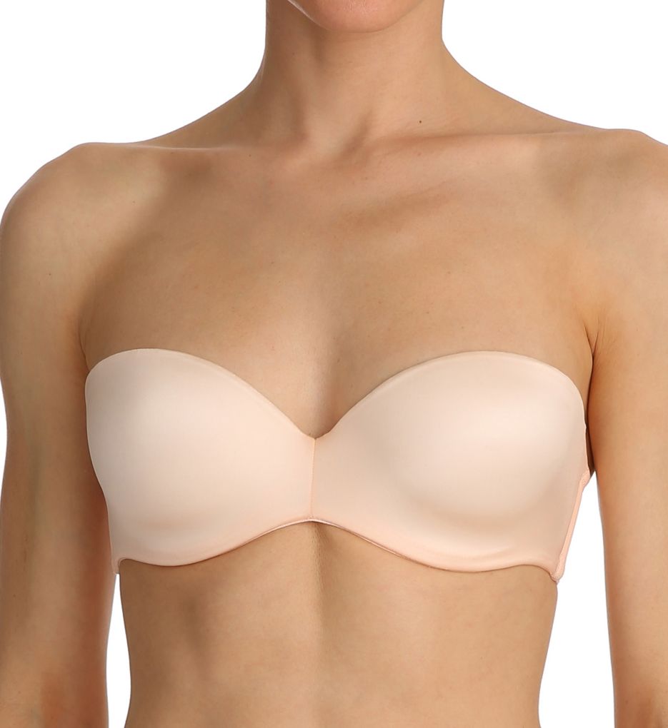 Marie Jo : Marie Jo 010-2018 Undertones Padded Convertible Strapless Bra (Glossy Pink 32E)