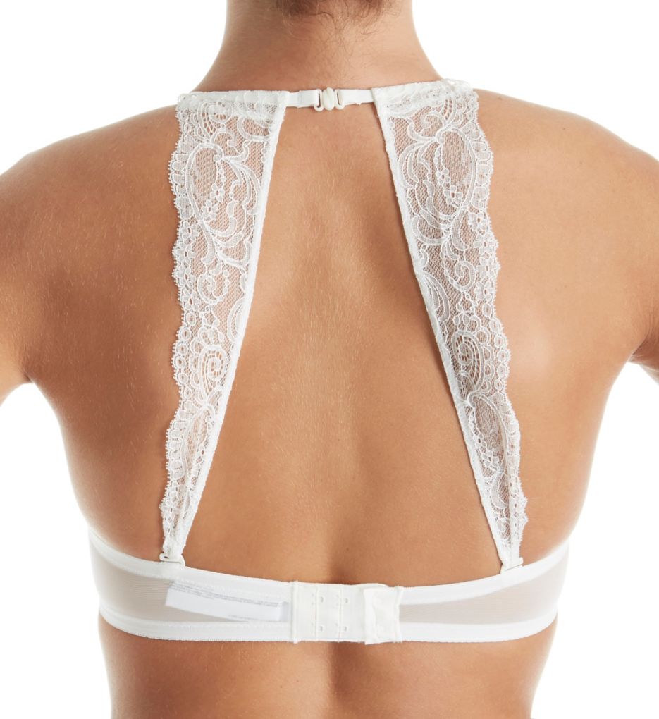 Sofia Padded Strapless Bra with Lace Back Straps