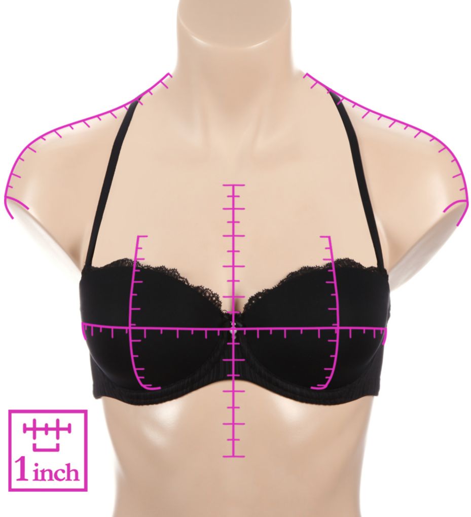 Sofia Padded Strapless Bra with Lace Back Straps-ns7
