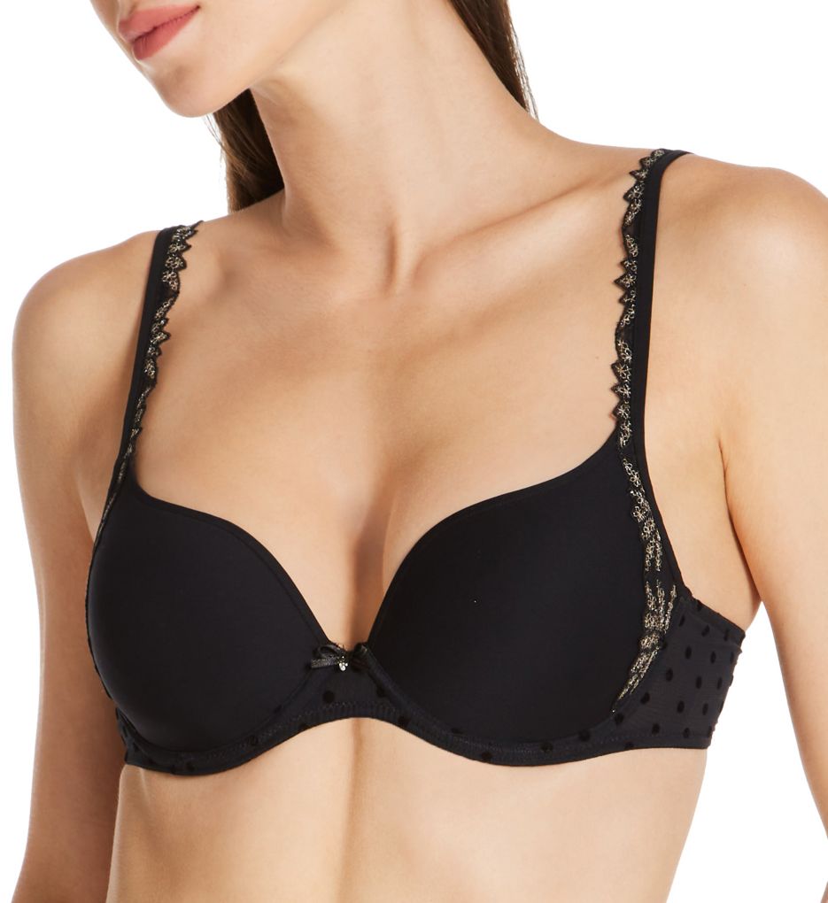 Marie Jo : Marie Jo 010-2566 Joy Padded Heart Shaped Underwire Bra (Black 34B)