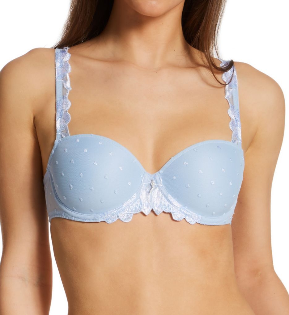 Lightly Padded Balcony Bra with Lace Panels