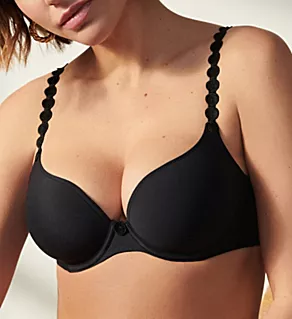 Tom Fiberfill Convertible Underwire Bra Charcoal 32A