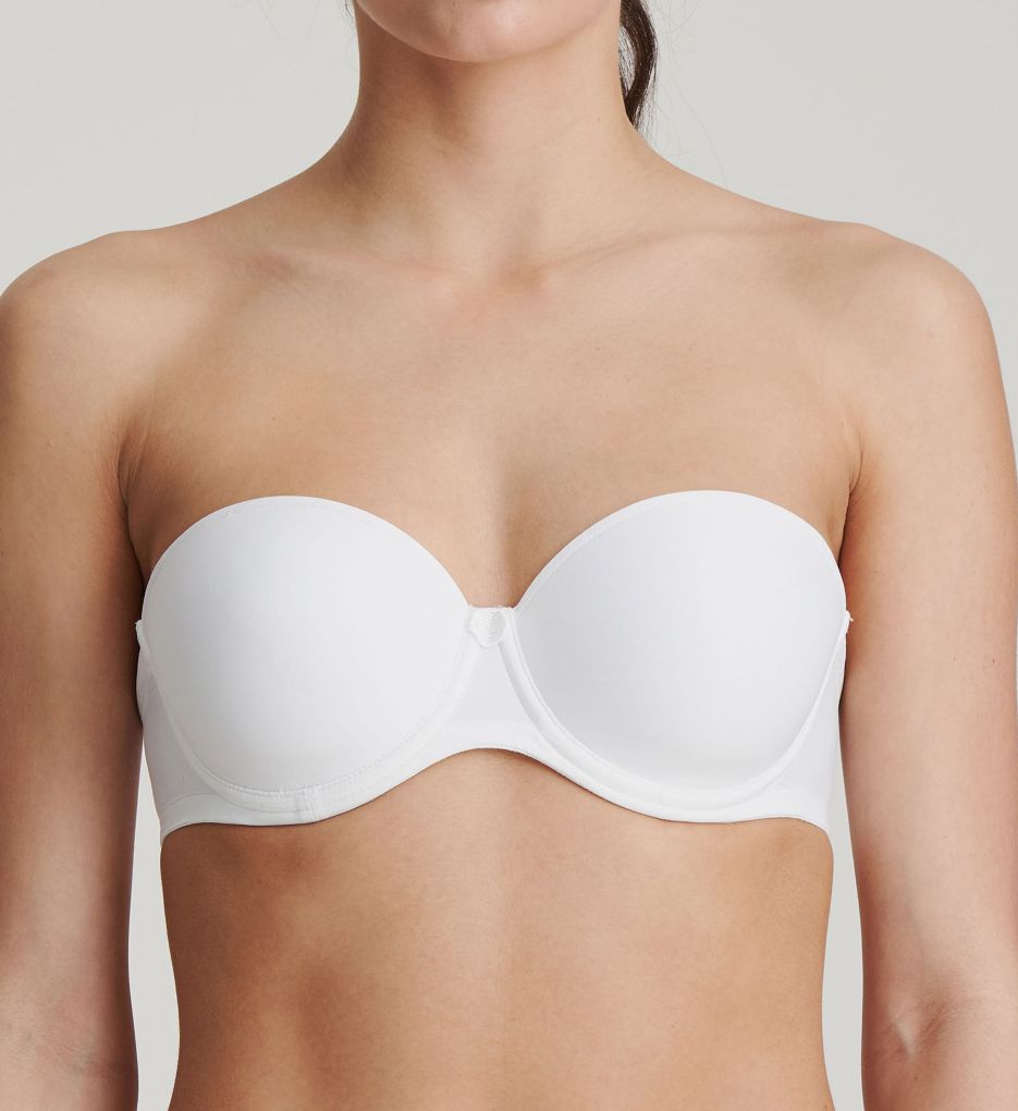 Marie Jo Women's Tom Strapless Bra in White | Size 34C | HerRoom.com