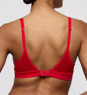 Louie Padded Heart Shaped Bra True Red 36D