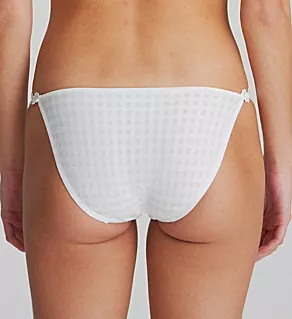 Avero String Bikini Brief Panty White XS