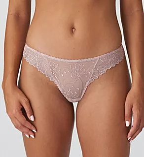 Jane Floral Lace Thong Bois de Rose XS