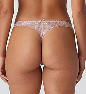 Jane Floral Lace Thong Bois de Rose XS