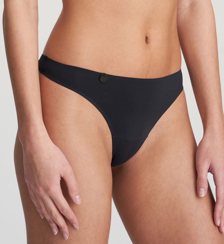 Marie Jo Women's Tom Thong Panty in Black | Size Medium | HerRoom.com