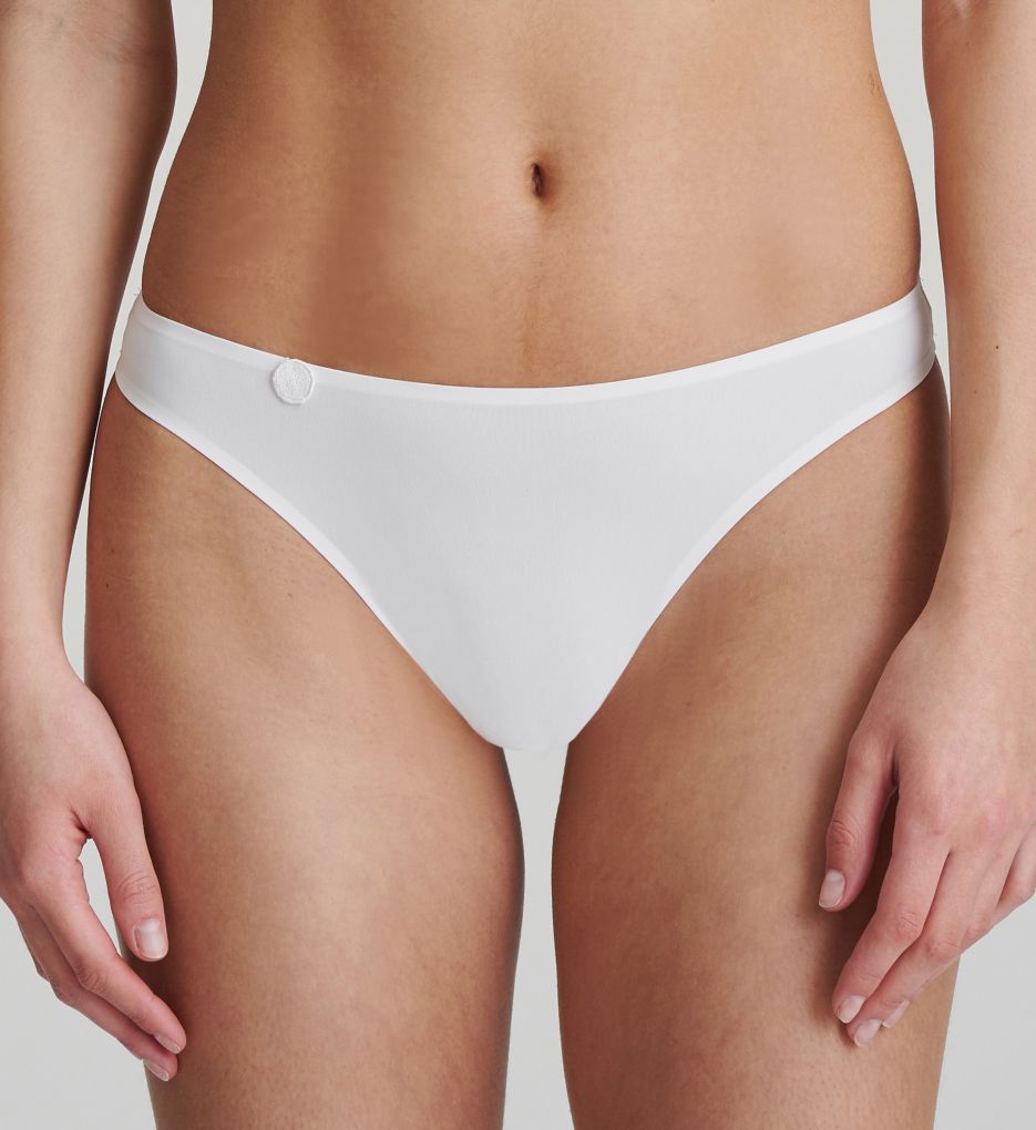 Marie Jo Women's Tom Thong Panty in White | Size Medium | HerRoom.com
