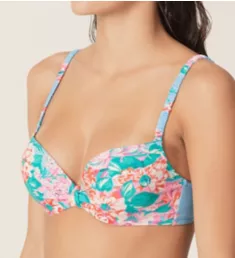 Laura Deep Plunge Padded Bikini Swim Top