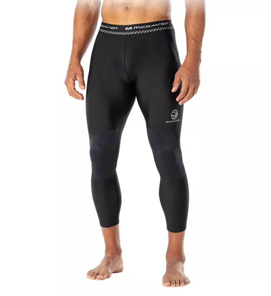 Compression 3/4 Length Tight with Knee Support Black S