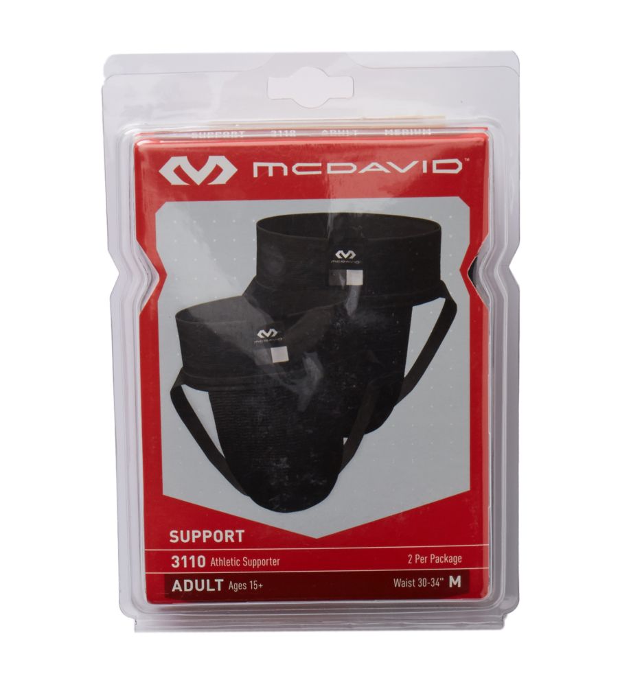 Athletic Jockstrap Supporter - 2 Pack Black L by McDavid