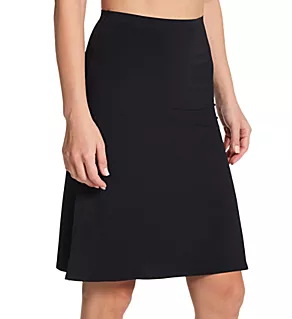 22 Inch High-Waisted Bonded Half Slip Black L