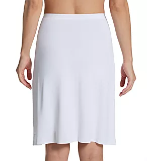 22 Inch High-Waisted Bonded Half Slip White L
