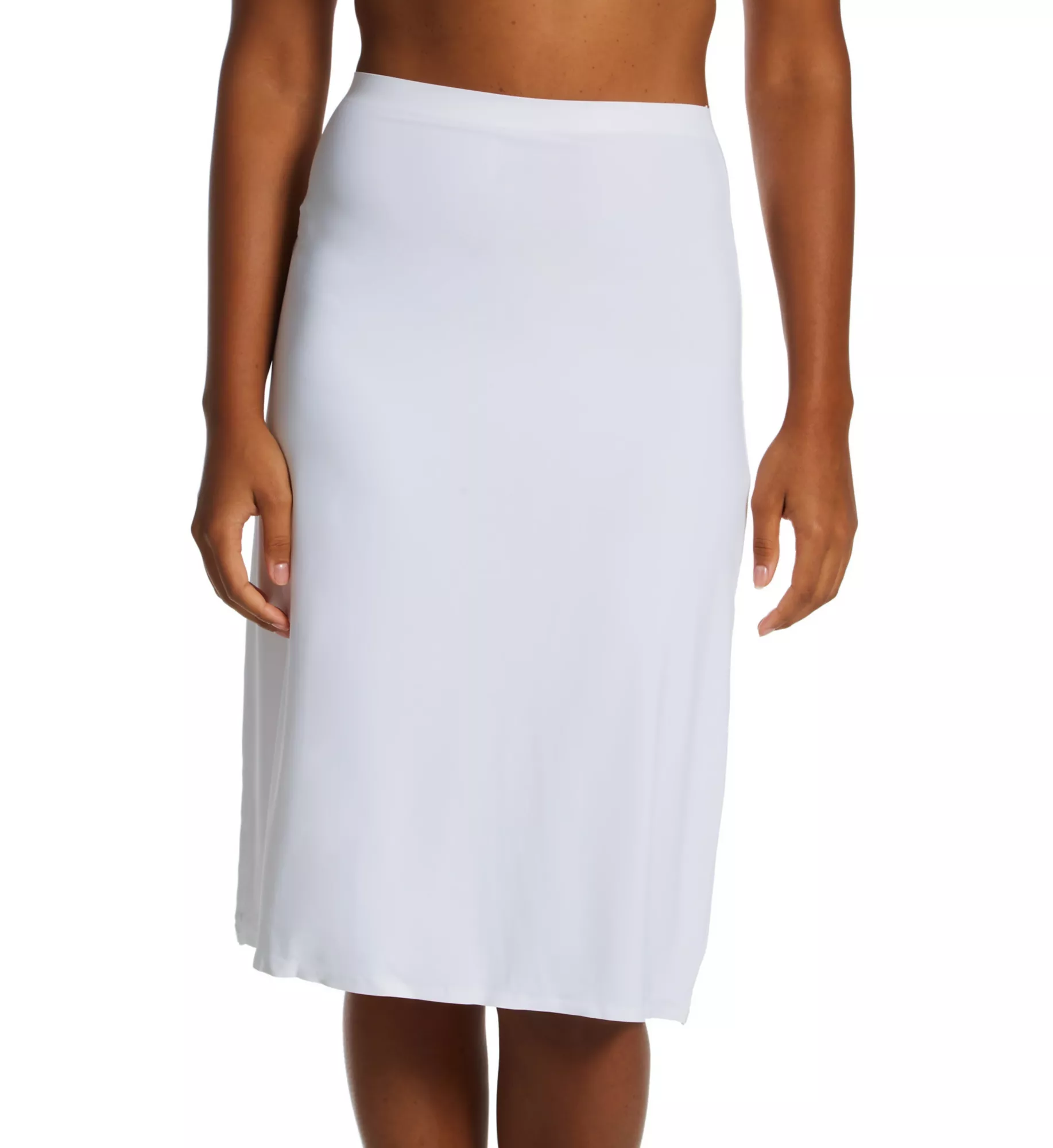Memoi Ladies Bonded Half Slip - White CSP-200