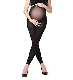 Maternity Completely Opaque Footless Tights Black L/XL