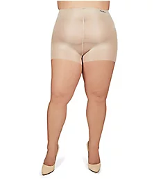All Day Plus Size Sheer Control Top Pantyhose City Beige 1/2X