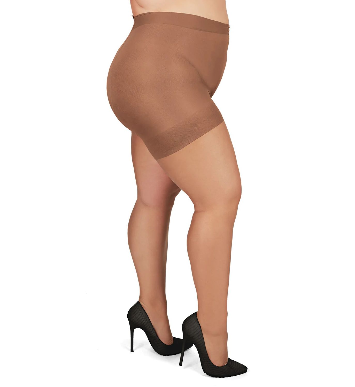 MeMoi All Day Plus Size Sheer Control Top Pantyhose Utopia 7X  - Image 2