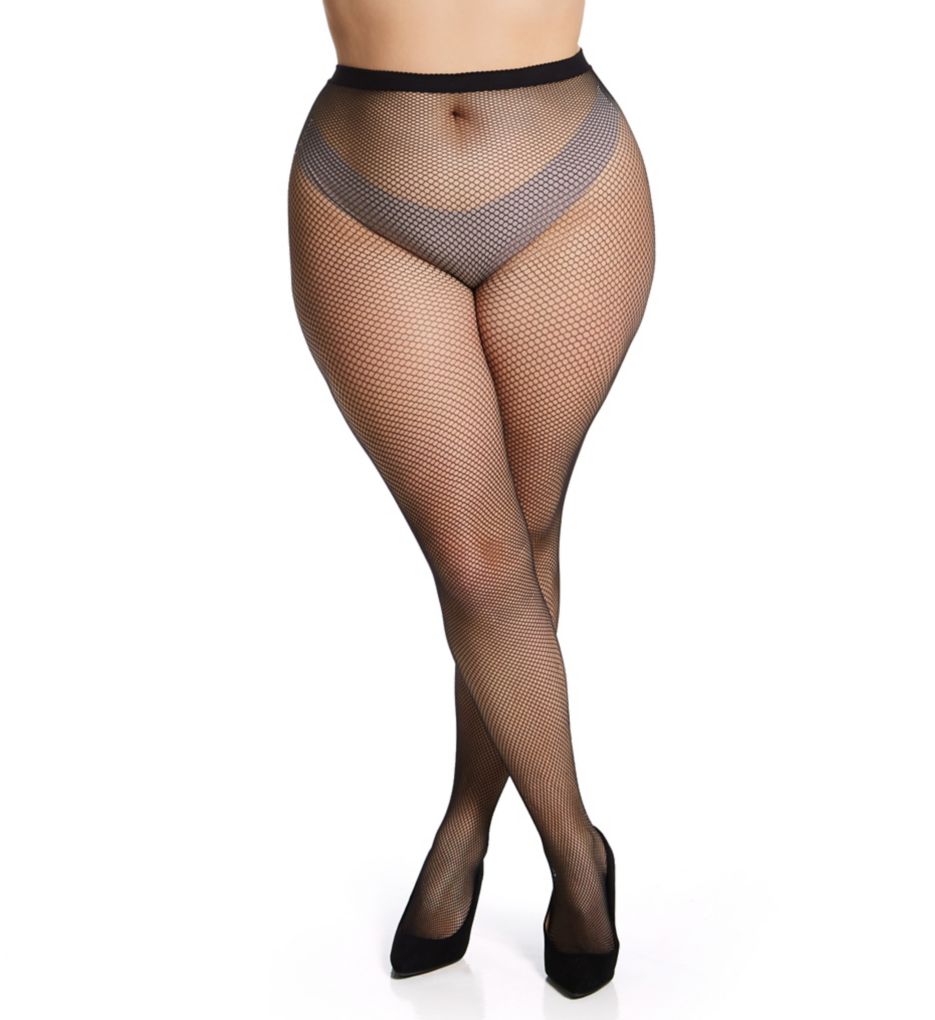 MeMoi Plus Size Curvy Fishnet Tights MM-2370 - Image 1