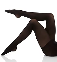 Perfectly Opaque Control Top Tights Black S/M
