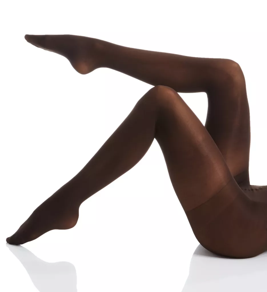 Perfectly Opaque Control Top Tights Dark Chocolate S/M