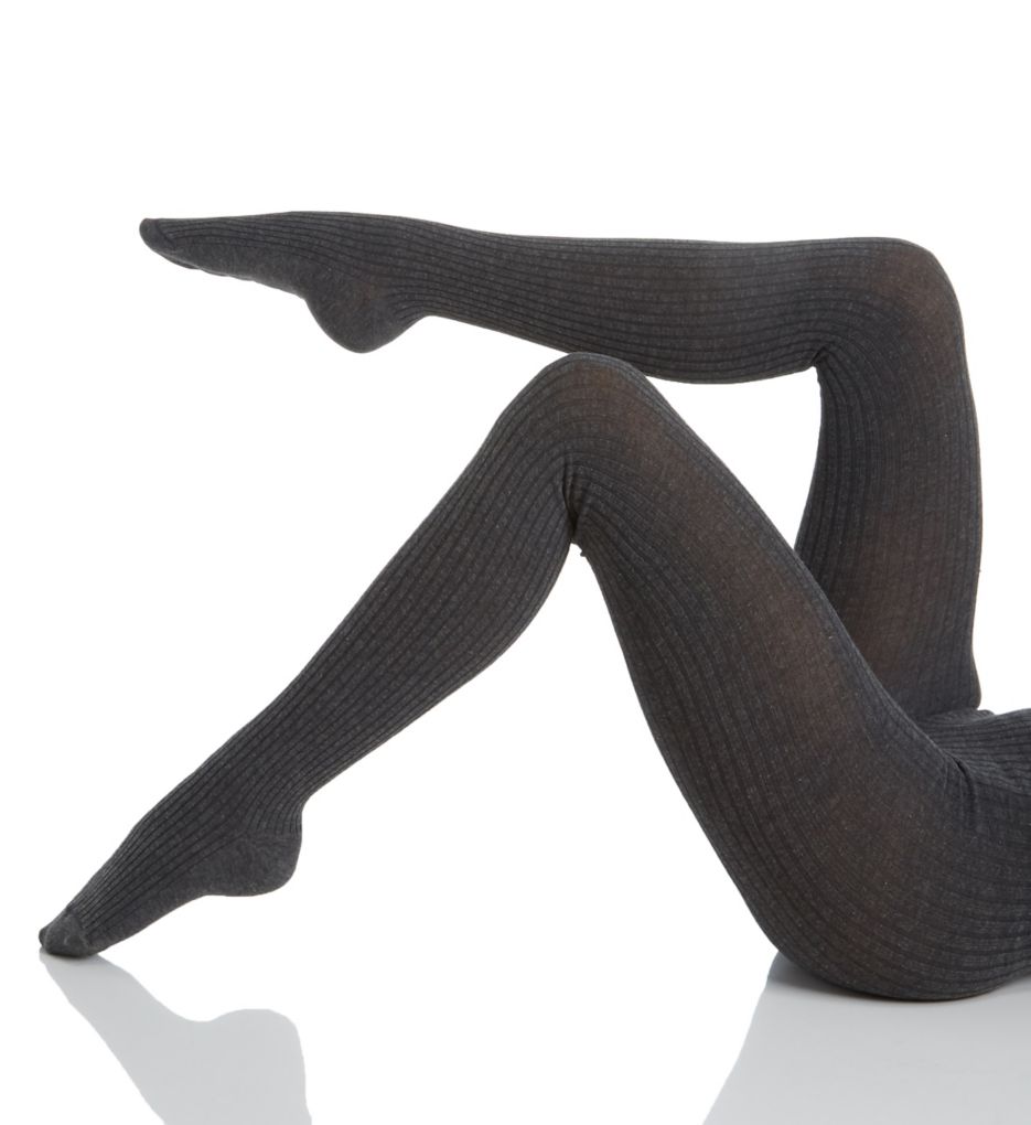 Women's Ribbed Sweater Tights - A New Day™ Black 1X/2X