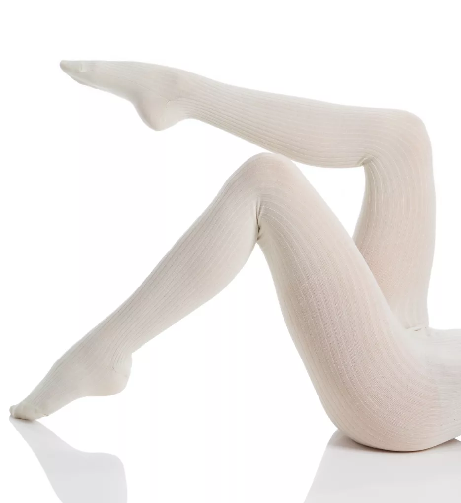 Ribbed Sweater Tights Winter White S/M