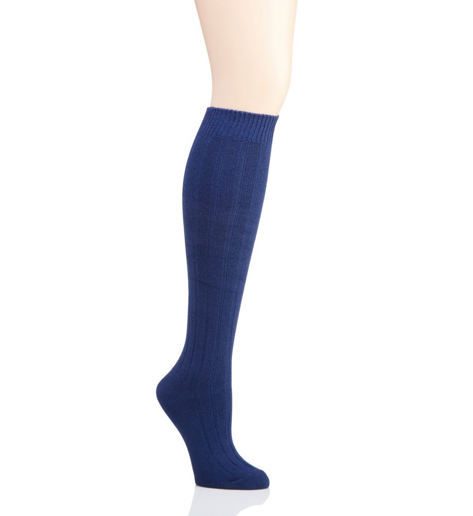 Ribbed Knit Knee High Socks