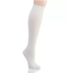 Flat Knit Knee High Socks Winter White O/S