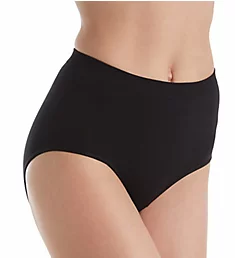 SlimMe Seamless Control Brief Panty Black S