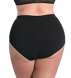 Plus SlimMe Seamless Control Brief Panty Black 1X