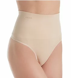 SlimMe Seamless High Waisted Shaping Thong Nude S