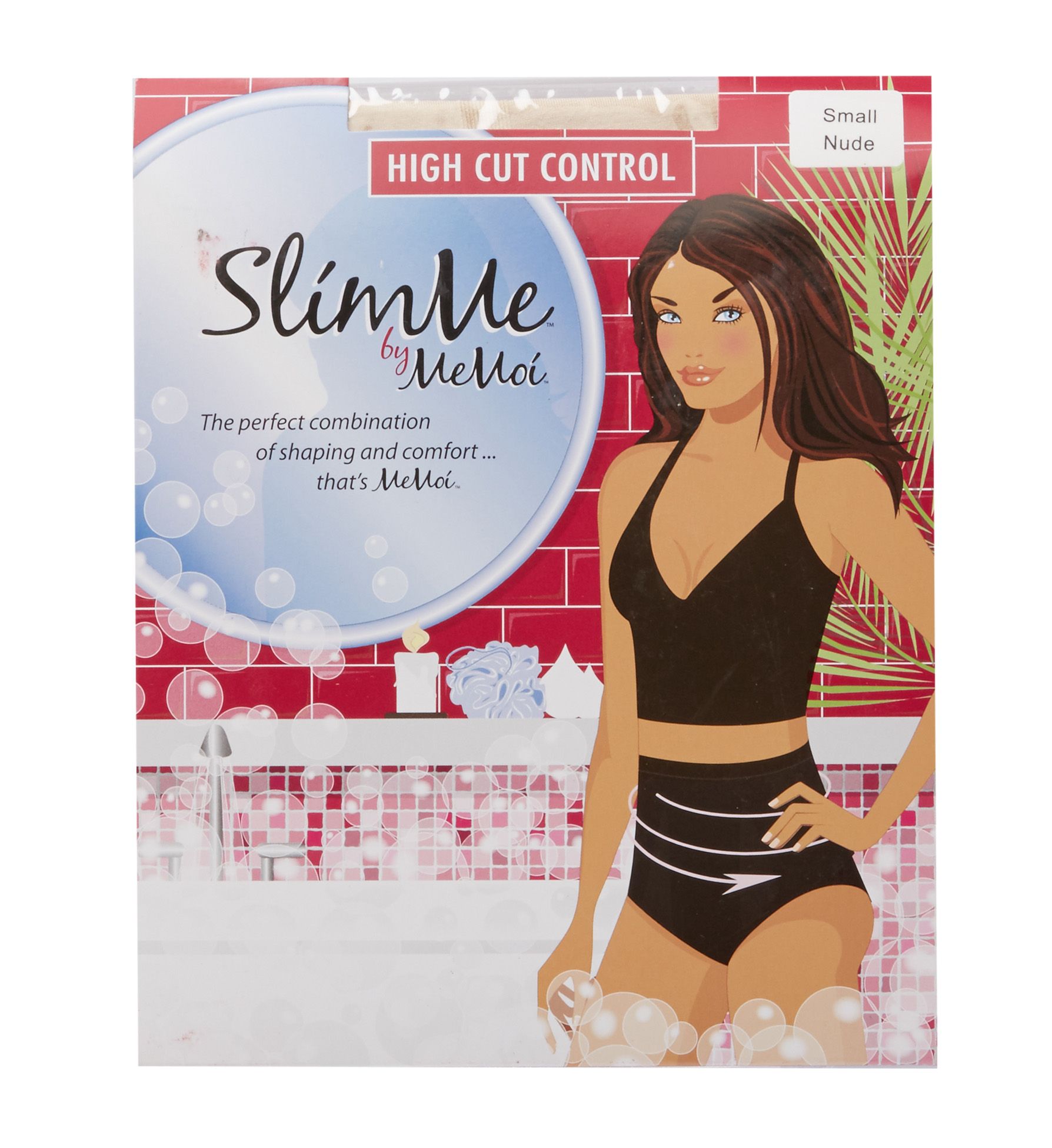 MeMoi SlimMe Hi-Cut Control Brief Panty MSM-106 - Image 3