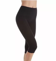 SlimMe Seamless High Waisted Capri Legging Black S