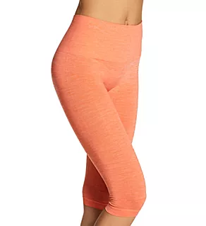 SlimMe Seamless High Waisted Capri Legging Fusion Coral M