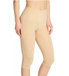 SlimMe Seamless High Waisted Capri Legging Nude S