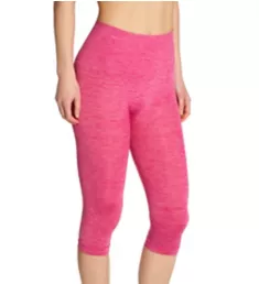 SlimMe Seamless High Waisted Capri Legging Very Berry L