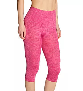 SlimMe Seamless High Waisted Capri Legging Very Berry M
