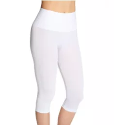 SlimMe Seamless High Waisted Capri Legging White S