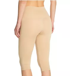 SlimMe Seamless High Waisted Capri Legging Nude S