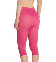 SlimMe Seamless High Waisted Capri Legging Very Berry L