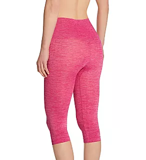 SlimMe Seamless High Waisted Capri Legging Very Berry M